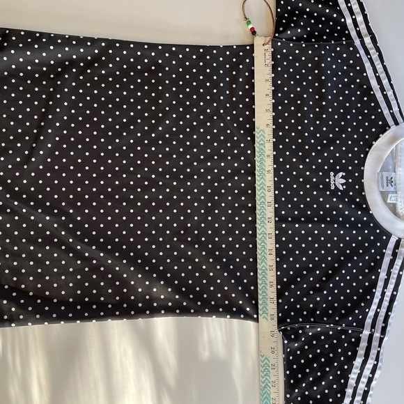 ADIDAS Originals Polka Dot T-Shirt Dress Trefoil XS - Picture 3 of 7